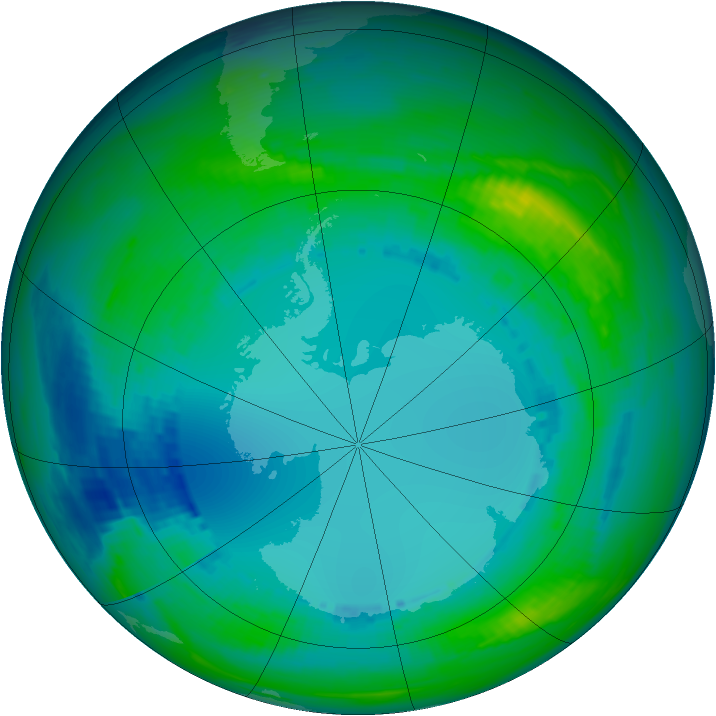 Ozone Map 1990-08-07